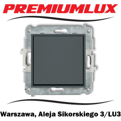 Włącznik krzyżowy Karlik Mini grafitowy mat 28mwp-6.1 Warszawa Sikorskiego 3 LU3 Bartycka PremiumLUX